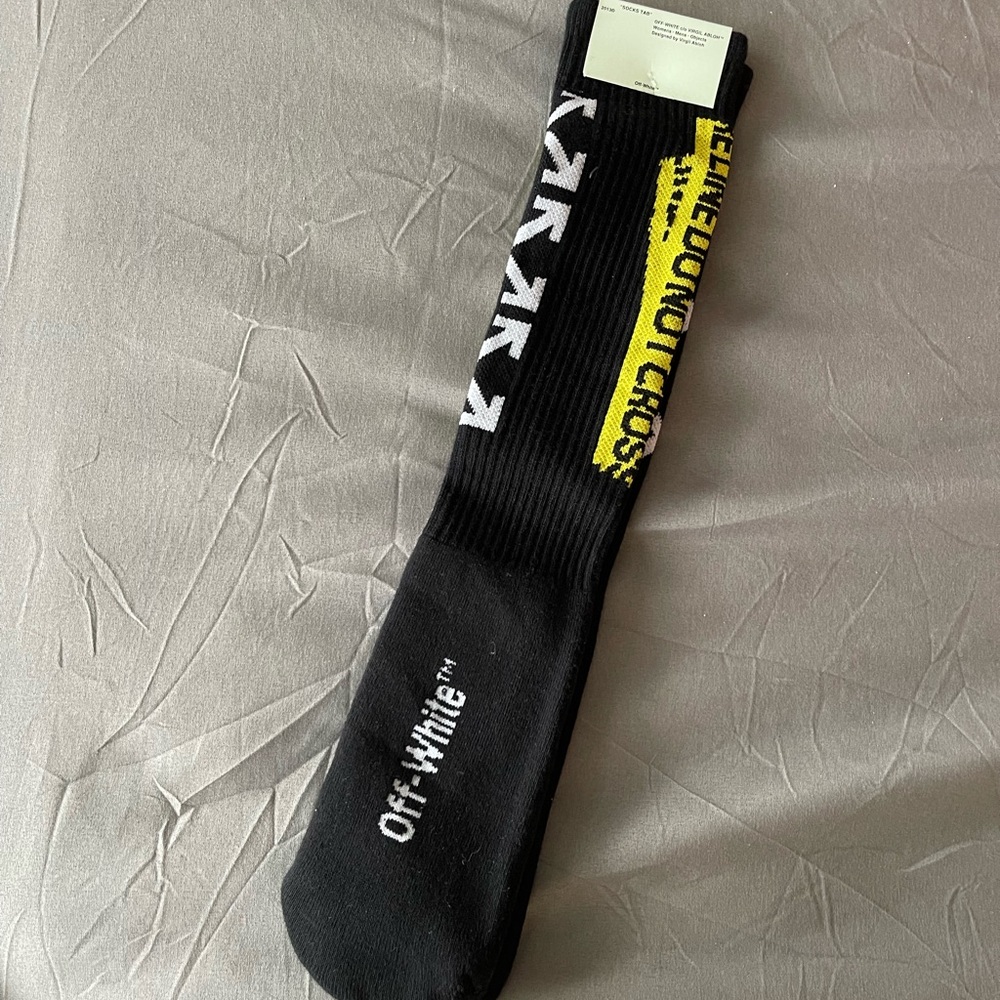 Off white black socks